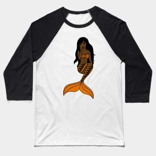 Afro Black Mermaid, Black Girl Magic Baseball T-Shirt